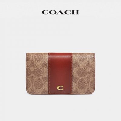 COACH / LOGO CỔ ĐIỂN Chủ thẻ mỏng Ví nữ Presbyopic dành cho nữ