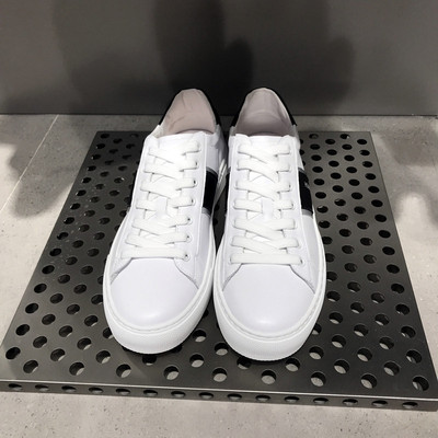 momo ban đầu của nam giới đơn giản và thoải mái trong màu đen và trắng kết hợp với da mềm da giày nhỏ màu trắng giày hợp thời trang