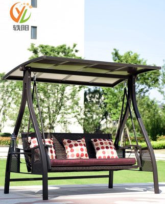 Yiyang giỏ treo ngoài trời ghế mây sân vườn xích đu ghế treo ban công ngoài trời xích đu xích đu võng ghế sắt