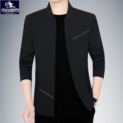 Paul 2022 mùa xuân mới của nam giới áo khoác bóng chày cổ áo khoác thanh niên trung niên áo khoác mỏng mùa xuân kinh doanh giản dị hàng đầu