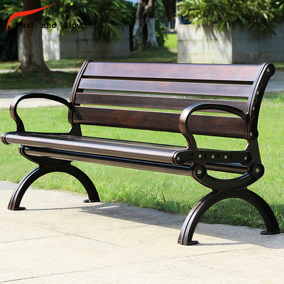 Vườn giải trí Ghế công viên nhôm đúc Ghế ngoài trời Ghế dài ngoài trời Sắt chống ăn mòn Ghế tựa lưng Ghế băng Ghế thư giãn Ghế thư giãn