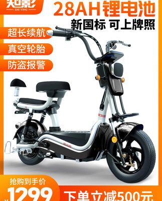 Tiêu chuẩn quốc gia mới xe đạp điện pin lithium xe điện chạy đường dài vua ắc quy xe nam và nữ xe tay ga nhỏ