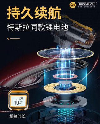 Mỹ Gnason máy khoan cầm tay có thể sạc lại máy khoan súng lục tuốc nơ vít điện gia đình tác động máy khoan dụng cụ pin lithium