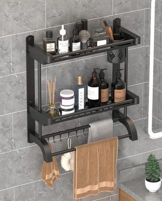 Giá phòng tắm đồ dùng phòng tắm Daquan thép không gỉ đục lỗ giá treo khăn nhà vệ sinh giá mỹ phẩm phòng tắm