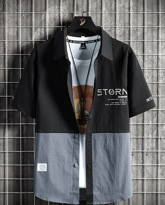 Áo sơ mi ngắn tay nam mùa hè mỏng phần giản dị người đàn ông đẹp trai năm điểm nửa tay áo sơ mi rộng rãi băng lụa inch quần áo dụng cụ áo khoác
