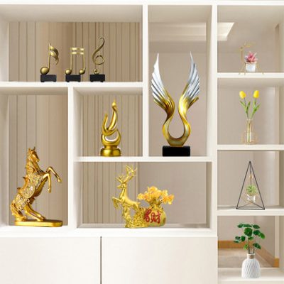 Tủ rượu cao cấp sang trọng nhẹ đồ trang trí phòng khách tối giản hiện đại tủ tivi nhà Trang trí máy tính để bàn hiên nhà Bắc Âu