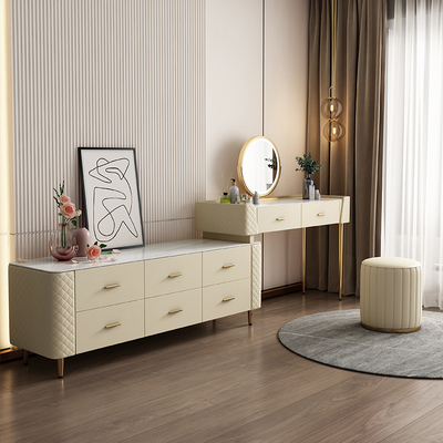 Bàn trang điểm bằng đá phiến sang trọng nhẹ hiện đại phòng ngủ tối giản tủ TV góc bàn tủ tủ đựng đồ