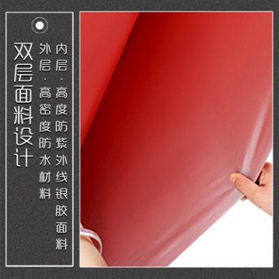 Hai lớp dày dặn lớn ngoài trời gấp dù che nắng dù che nắng hình chữ nhật ô vuông lớn thương mại gian hàng