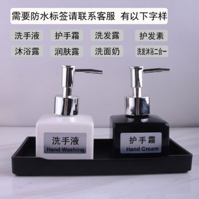 Bộ đồ dùng nhà tắm phong cách Châu Âu phòng tắm đồ trang trí đồ trang trí chai nước rửa tay chai dầu thơm Bộ khay