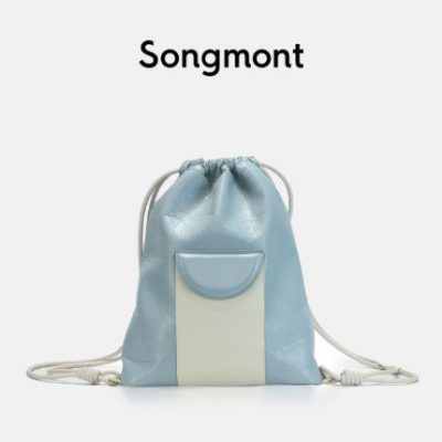 songmont ba lô siêu nhẹ nữ thiết kế mới dây rút da dây rút du lịch ba lô máy tính
