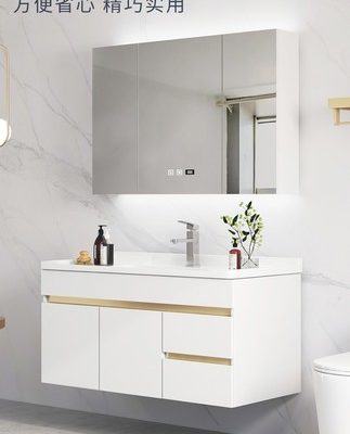 [Orofen 682] Kết hợp tủ phòng tắm Chậu rửa phòng tắm tối giản hiện đại Tủ chậu rửa tay bể bơi