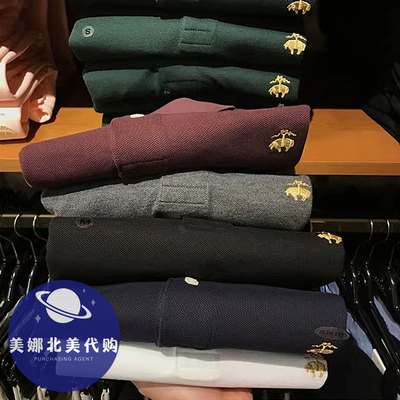 Brooks Brothers Booker Brothers áo thun nam ngắn tay công sở mùa hè cho người trung niên cộng với size áo phông có ve nam