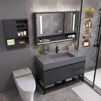 Đá một chậu kết hợp tủ hiện đại ánh sáng sang trọng phòng tắm tủ kết hợp chậu rửa chậu rửa chậu rửa