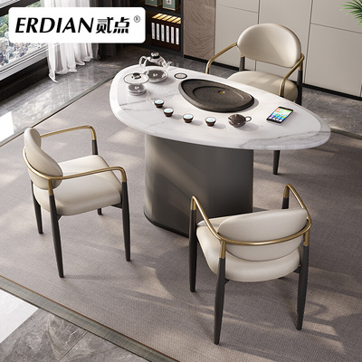 Bàn trà đá cẩm thạch tối giản hiện đại kết hợp bàn trà văn phòng sang trọng nhẹ nhàng bàn trà văn phòng nhà thiết kế ban công bàn trà nhỏ