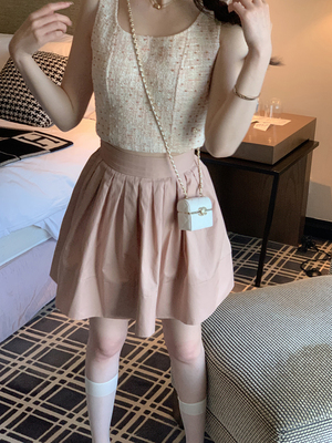 csk cupid eo tốt váy tutu là một đường mỏng váy thiết kế của phụ nữ cảm giác bao gồm đáy quần rộng eo cao váy ngắn mùa hè