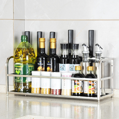 Kệ inox nhà bếp Qianxin Kệ gia vị 1 tầng một tầng phòng tắm đồ dùng nhà bếp