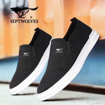 Septwolves của nam giới thể thao ngoài trời bình thường giày vải mùa hè thoáng khí mềm đáy mềm bề mặt mềm giày nam mùa hè giày nam đất