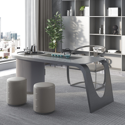 Bàn trà đá phiến sang trọng nhẹ kết hợp bàn trà phòng khách mới bàn trà văn phòng hiện đại tối giản bàn trà một bàn trà cao cấp