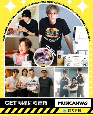 Musicanvas âm nhạc canvas máy tính mini máy tính để bàn điện thoại di động không dây bluetooth loa cô gái quà tặng phim hoạt hình 3D âm thanh vòm nhà chất lượng cao di động mini âm thanh nhỏ loa siêu trầm nhỏ