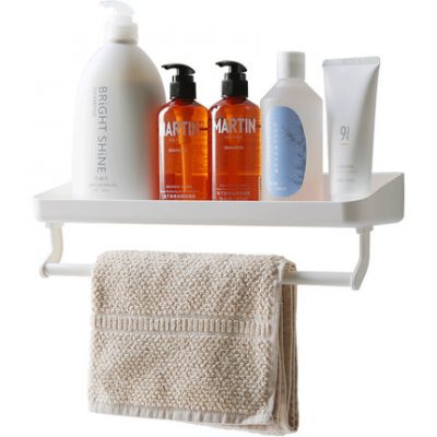 Giá phòng tắm miễn phí đấm nhà vệ sinh giá treo khăn nhà vệ sinh giá treo tường đồ dùng phòng tắm kệ lưu trữ