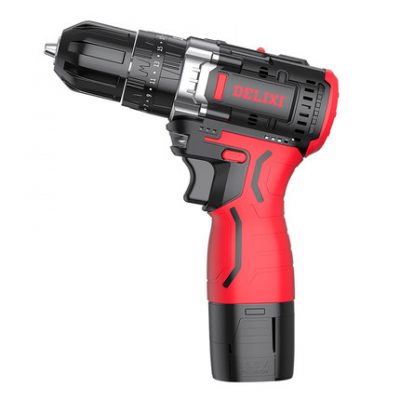 Máy khoan cầm tay không chổi than Delixi máy khoan súng lục tác động pin lithium có thể sạc lại máy khoan cầm tay công cụ điện gia dụng Tuốc nơ vít