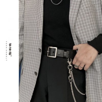 Niu Shifan thời trang thắt lưng nam da bò nguyên chất lớp trên trẻ hợp thời trang đơn giản và linh hoạt thắt lưng quần tây giản dị