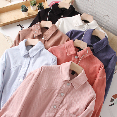 Ra khỏi K xinh đẹp phúc lợi đất nước nhặt thiếu thời trang phụ nữ ve áo vải nhung viền lông ngắn tay dài áo khoác