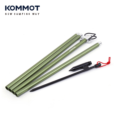 Đèn chiếu sáng ngoài trời chân đế cắm trại dã ngoại hợp kim nhôm đậm giá treo đôi móc treo di động đèn tầng gấp cột đèn cắm trại