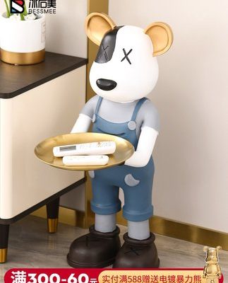 Phòng khách tủ kệ tivi sofa cạnh bạo gấu đồ trang trí sàn nhà tân gia quà tặng tân gia nhà lưới trang trí màu đỏ nhẹ nhàng