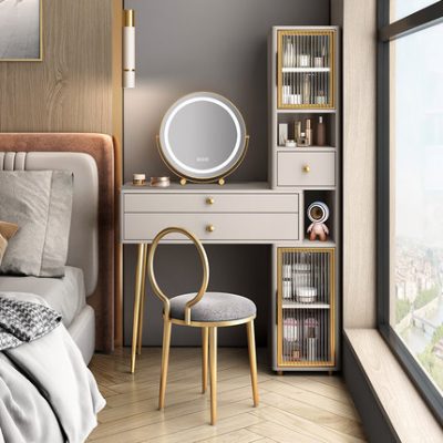 Kaishang 2022 mới bàn trang điểm kính thiên văn ánh sáng sang trọng lưu trữ dung tích lớn bàn trang điểm lưu trữ một bàn trang điểm bàn phòng ngủ chính
