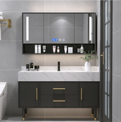 Phòng tắm Wrigley ánh sáng sang trọng bồn rửa đôi tủ phòng tắm kết hợp đơn giản bồn rửa từ trần đến sàn nhà vệ sinh bồn rửa