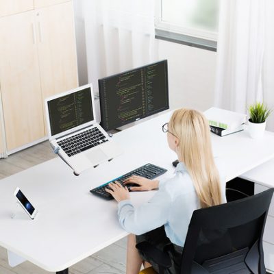 Giá đỡ màn hình máy tính Aipu Khung máy tính xách tay có mục đích kép có thể nâng và tăng khung hợp kim nhôm xoay đa năng