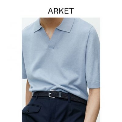 ARKET Nam giới hạn hẹp thắt lưng kim loại Twill 2022 Summer New 1054621