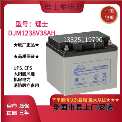 Leoch DJM1238-12-12V38AH Thiết bị phòng máy tính Điều hòa không khí UPS-DPS-Trạm cơ sở Năng lượng gió Năng lượng mặt trời