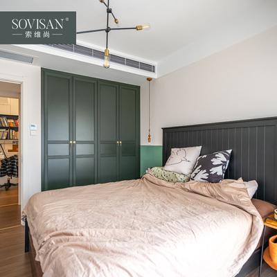 Soweishang Tủ quần áo tổng thể theo phong cách Châu Âu phòng ngủ tùy chỉnh phòng ngủ nhà một cánh cửa cho toàn bộ ngôi nhà kết hợp tủ đồ nội thất hàng đầu