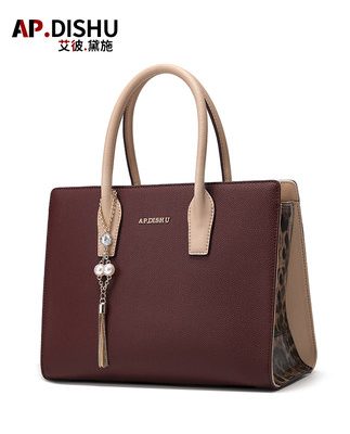 Túi xách hàng hiệu cho mẹ bầu không khí đơn giản 2022 Túi xách nữ da thời trang mới Túi xách nữ trung niên Túi xách Messenger