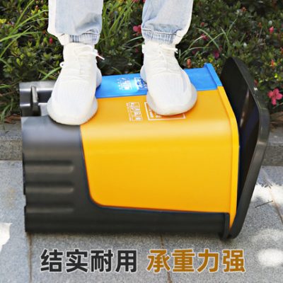 Phân loại rác hoạt động bằng chân ngoài trời thùng rác khách sạn công viên thương mại vệ sinh nhà bếp ướt và khô nhà bếp lớn