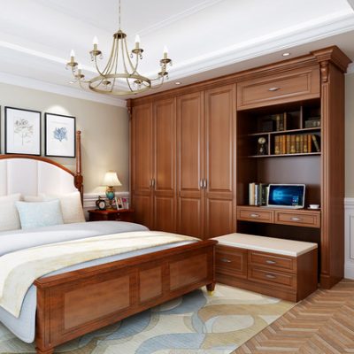 Margo tùy chỉnh tủ quần áo tổng thể kiểu Mỹ Áo choàng tùy chỉnh kết hợp tủ đồ nội thất phòng ngủ tủ quần áo gỗ rắn cửa tủ quần áo tùy chỉnh