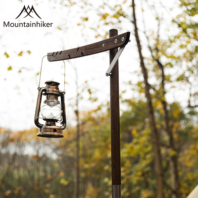Đèn chiếu sáng Mountain Light Oak Light Stand Retro Folding Storage Lưu trữ ngoài trời Đèn cắm trại ngoài trời Chân đế cắm trại Đèn di động Cực sáng giá đỡ bằng gỗ sồi