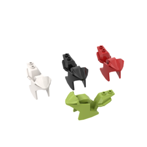 Vỏ toàn bộ xe máy BuildMOC 18895 có thể được trang bị phụ tùng khối xây dựng dạng hạt nhỏ 18896