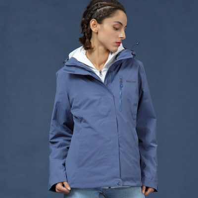 marmot marmot mùa thu và mùa đông mới ngoài trời không thấm nước cho phụ nữ chống gió chống gió lót lông cừu áo khoác ba trong một