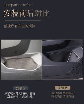 2022 Volkswagen Exploration Car Trang trí nội thất Phụ kiện sửa đổi X Hộp lưu trữ Cửa khe Mat Vật tư xe hơi GTE Daquan