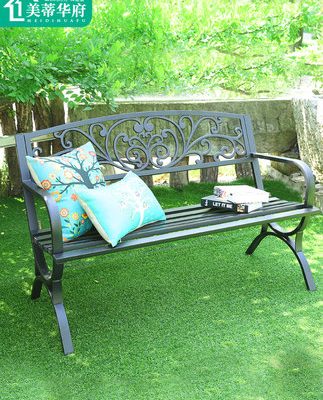 Ghế công viên Ghế dài ngoài trời Sân vườn Ghế đẩu đôi hiện đại Ban công Thư giãn Ghế dài Nhà tiết kiệm Vườn