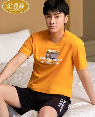 Đồ ngủ của nam giới cotton mùa hè mới ngắn tay đơn giản quần áo ở nhà của nam giới cotton cộng với kích thước bộ đồ mỏng mùa hè