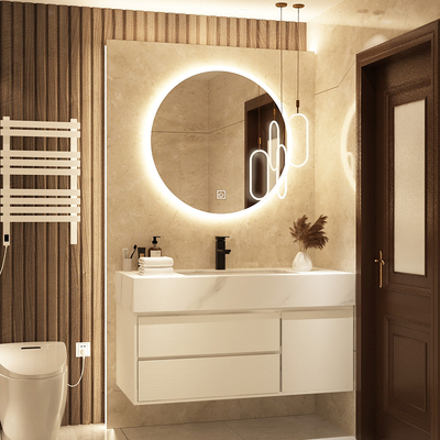 Ánh sáng trắng sang trọng đá phiến một chậu phòng tắm tủ kết hợp chậu rửa rửa mặt phòng tắm chậu rửa phòng tắm