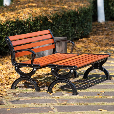 Ghế công viên băng ghế ngoài trời ghế thư giãn ghế ngoài trời ghế tựa lưng vuông ghế gỗ sát trùng sân băng ba người