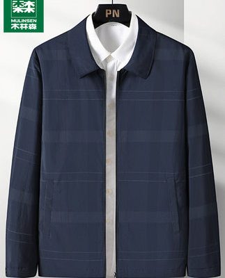 Mulinsen trung niên áo khoác nam mùa xuân và mùa thu 2022 mới của bố mùa thu quần áo hàng đầu quần áo ve áo khoác ngoài quần áo nam giới giản dị