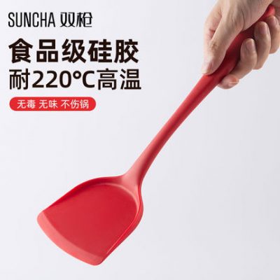 Xẻng silicone hai súng xẻng chống dính nồi nấu ăn nhiệt độ cao đặc biệt xẻng nồi gia đình xẻng chiên xẻng thìa súp thìa bộ đồ dùng nhà bếp