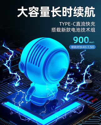 Phi hành gia treo cổ quạt nhỏ cầm tay nhỏ cầm tay nhỏ usb mini cầm tay 520 ngày lễ tình nhân món quà sinh nhật nam không lá im lặng ký túc xá cậu bé văn phòng quạt máy tính để bàn