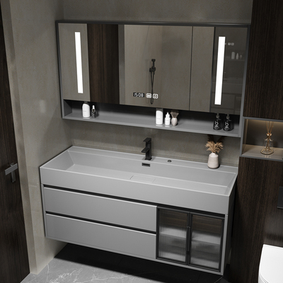 Đá một tủ phòng tắm sang trọng nhẹ kết hợp phòng tắm tối giản hiện đại chậu lớn chậu rửa chậu rửa chậu rửa tủ chậu rửa